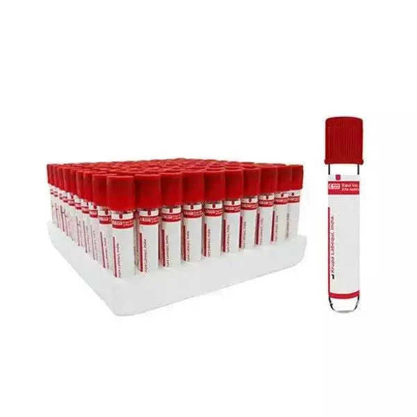2 x Labtech Clot Activator Non Vacuum Blood Collection Tube - 4ml Pack of 100 Pieces