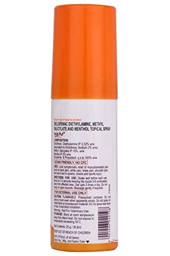 Volini Spray Maxx - 25 g (Pack of 3)