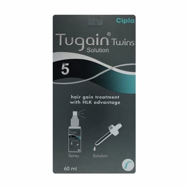 Tugain Twins 5% W/V Topical Solution Each 60 ml