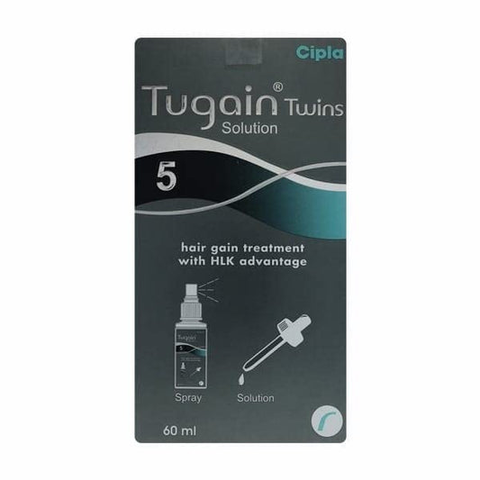 Tugain Twins 5% W/V Topical Solution Each 60 ml