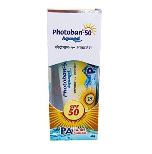 Ashgraha's Photoban-50 Aquagel Sunscreen SPF 50,PA+++,(60g)