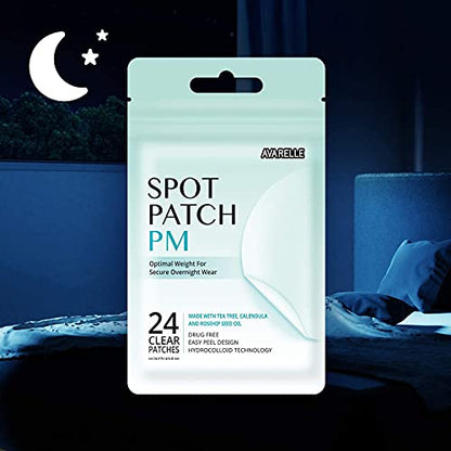 AVARELLE Cover Patch Absorbing Cover Blemish (PM Overnight / 24 PATCHES)