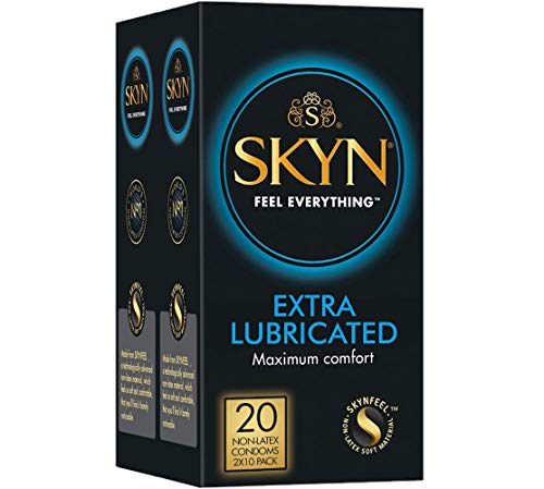 Skyn Extra Lubricated condoms for men- 30 count|Feel Everything|Latex Free