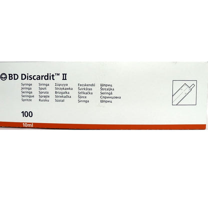 B.D Discardit Syringes 10ml