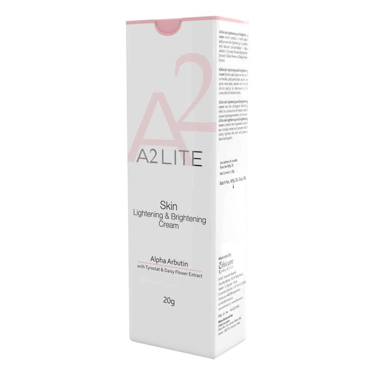 A2 Lite Skin Lightening and Brightening - Tube of 20g Cream