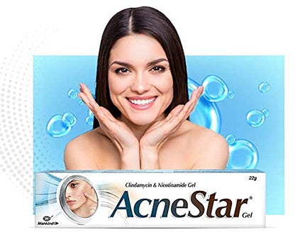 Acnestar Gel| Anti-inflammatory | Anti-bacterial | For Acne, Pimples, Whiteheads And Blackheads | (22 gm x Pack of 2)