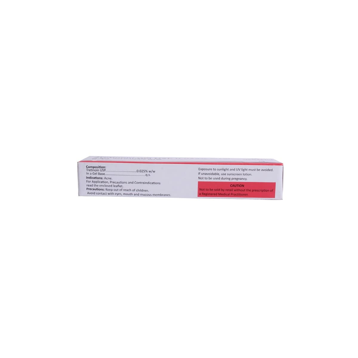 A-RET GEL 0.025% - Tube of 20 gm Gel