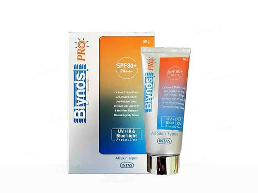 Blynds-PRO Sunscreen Gel,SPF80+,PA+++,50gm,UV/IR & Blue Light Protection