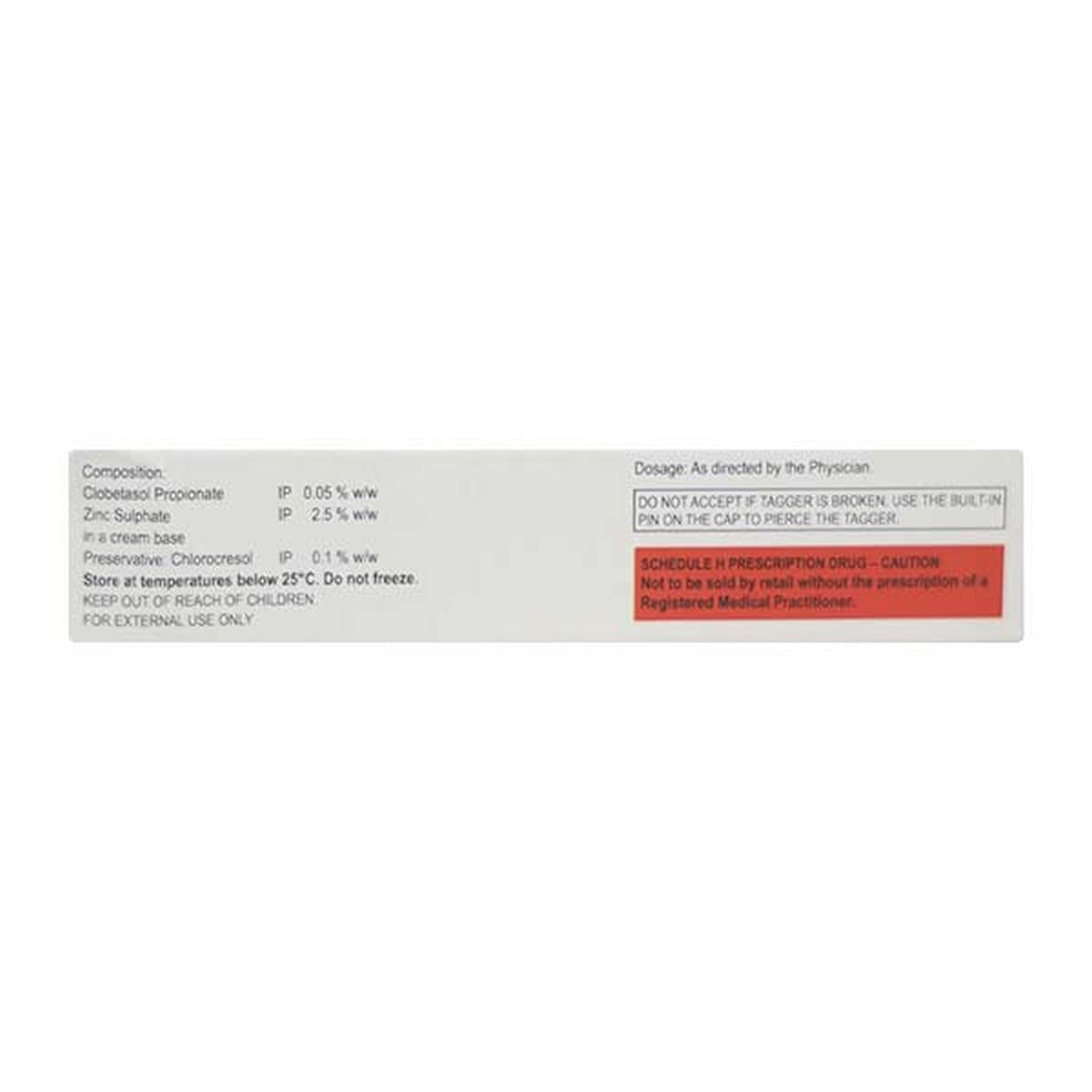 Zincoderm - Tube of 15gm Cream