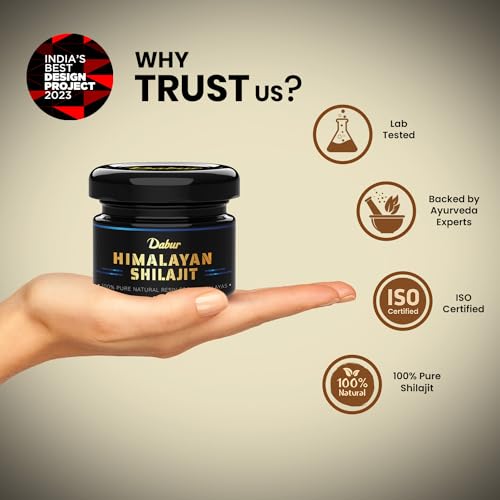 Dabur Himalayan Shilajit Resin - 15g | 100% Pure Shilajit | Boosts Stamina And Energy | Builds Immunity