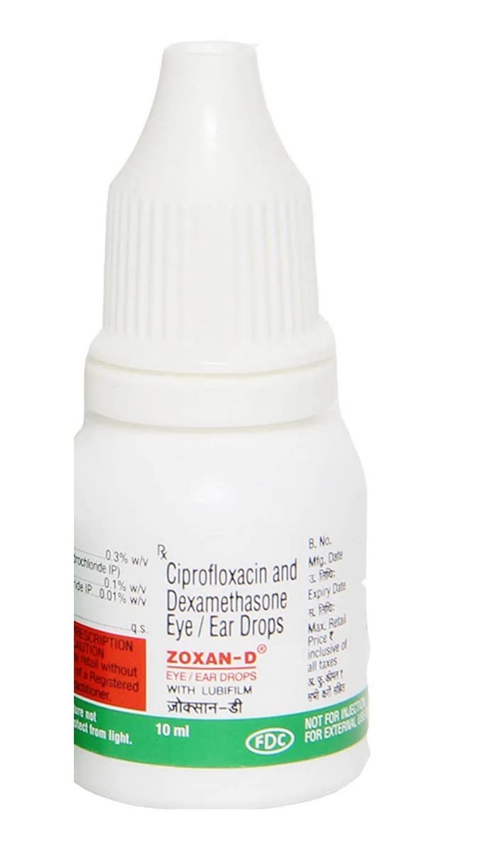 Zoxan-D - Bottle of 10 Ml Eye/Ear Drops