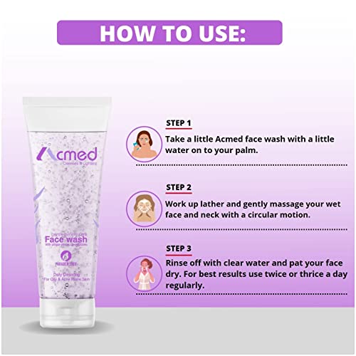 Acmed Pimple Care Acne Prevention Face Wash 70 Grams - Pack of 1