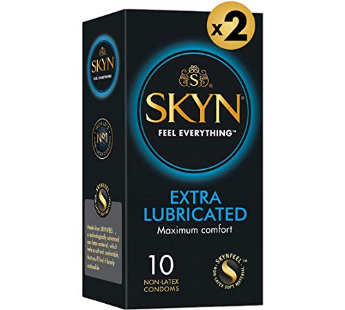 Skyn Extra Lubricated condoms for men- 30 count|Feel Everything|Latex Free