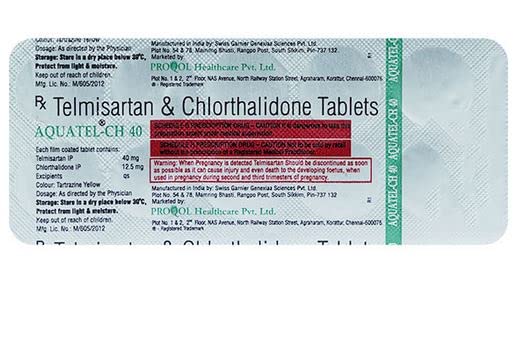 AQUATEL CH 40MG - Strip of 10 Tablets