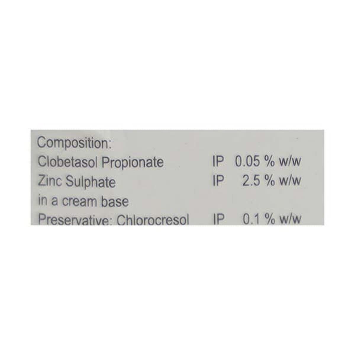 Zincoderm - Tube of 15gm Cream