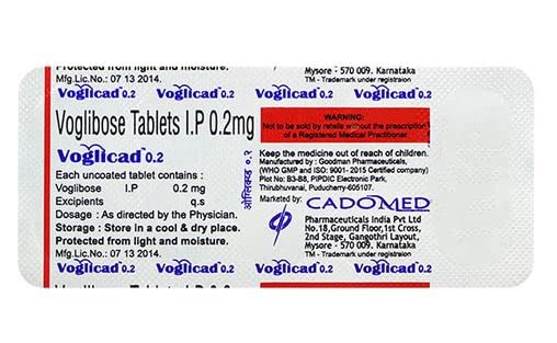 Voglicad 0.2MG - Strip of 10 Tablets