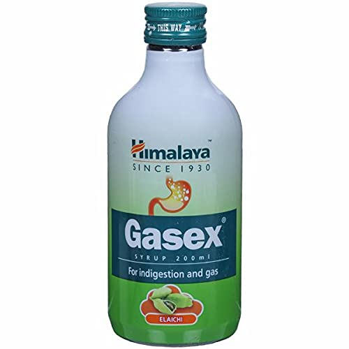 Himalaya Gasex - Bottle of 200 ml Syrup (Elaichi Flavour)