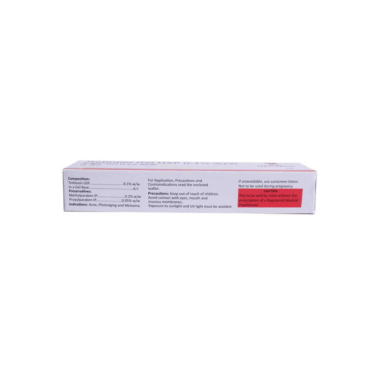 A-RET 0.1% - Tube of 20 gm Gel