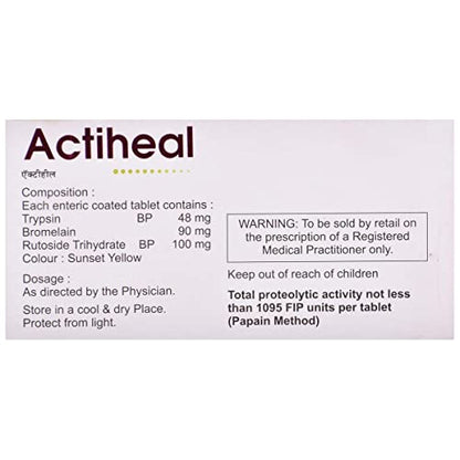 Actiheal - Strip of 15 Tablets