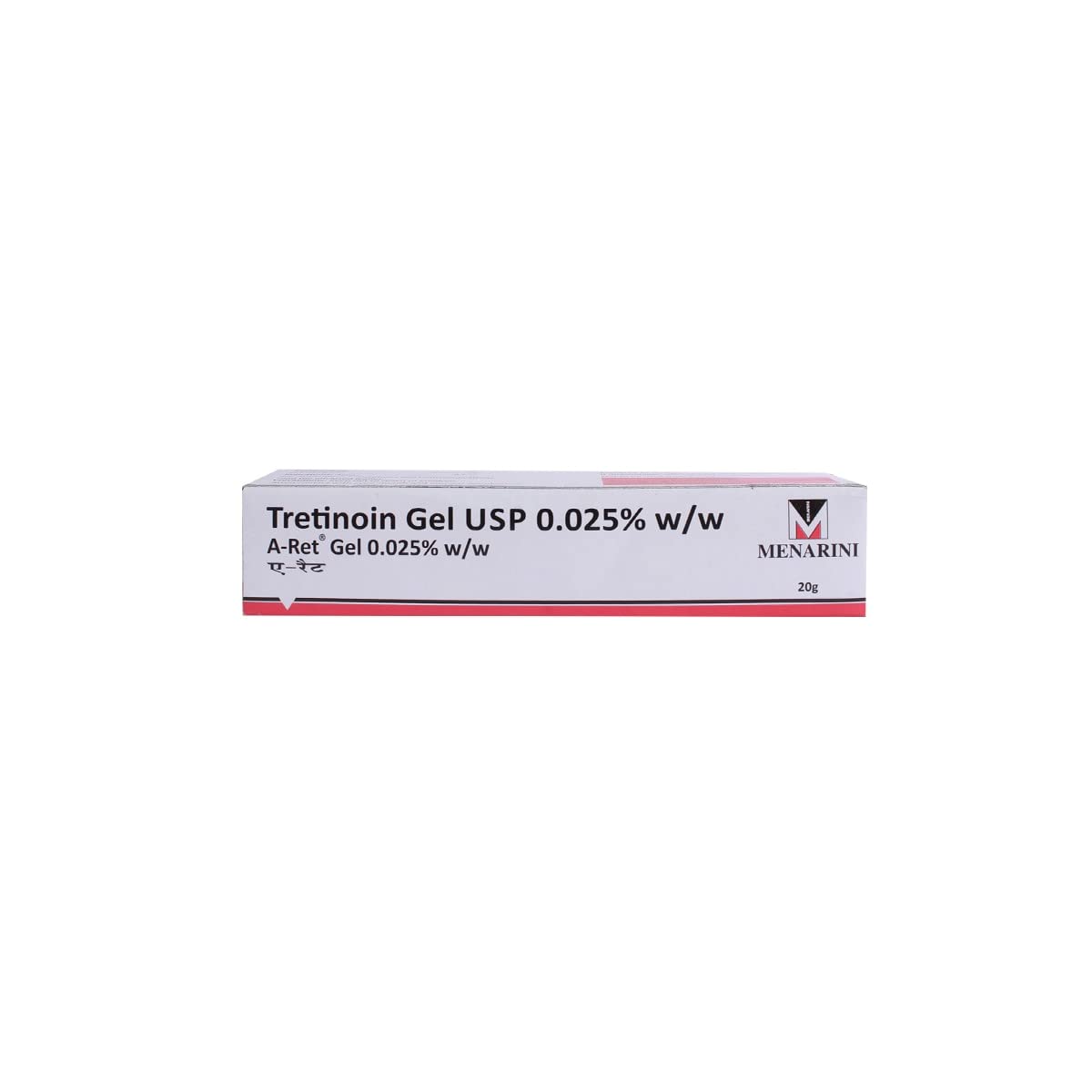 A-RET GEL 0.025% - Tube of 20 gm Gel