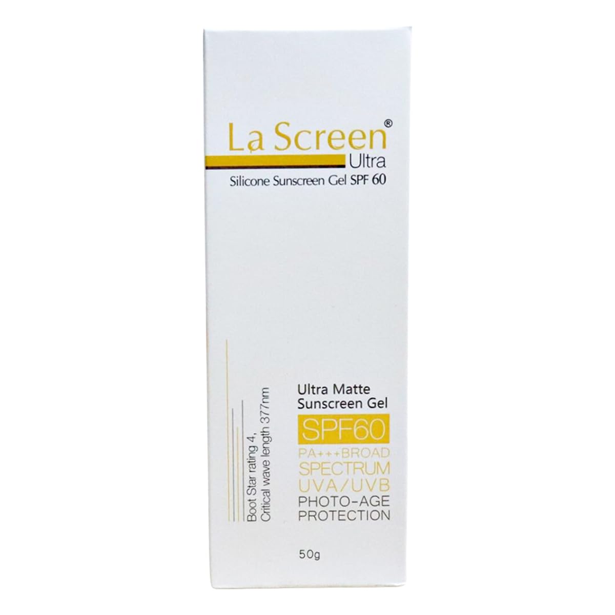 La Screen Ultra Silicone Sunscreen Spf 60 P+++ - Tube of 50g Gel