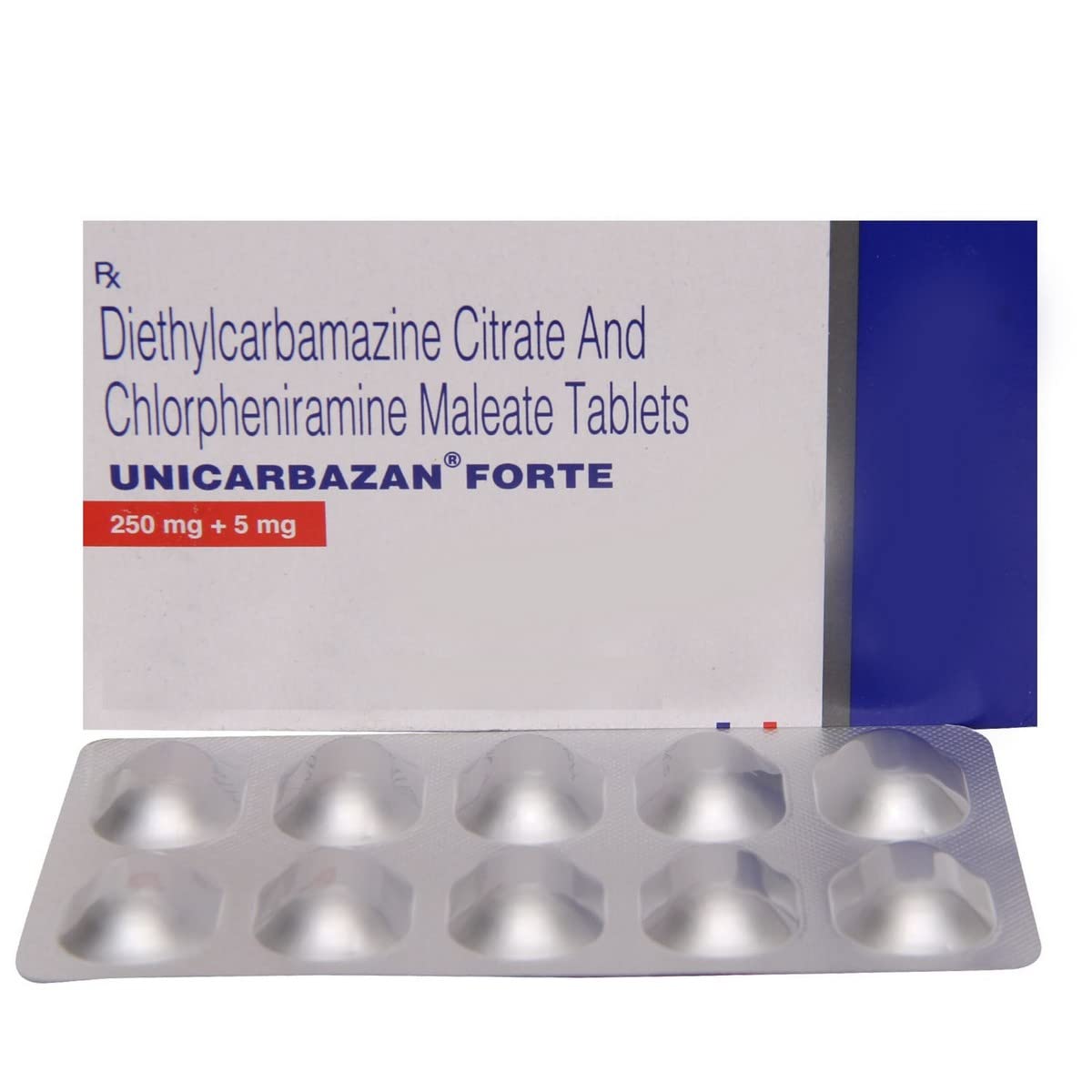 Unicarbazan Forte - Strip of 10 Tablets