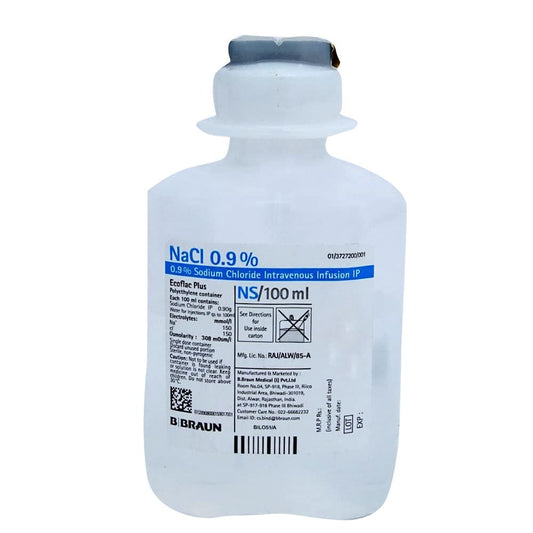 Ecoflac Plus NS 0.9% - Bottle of 100ml Infusion