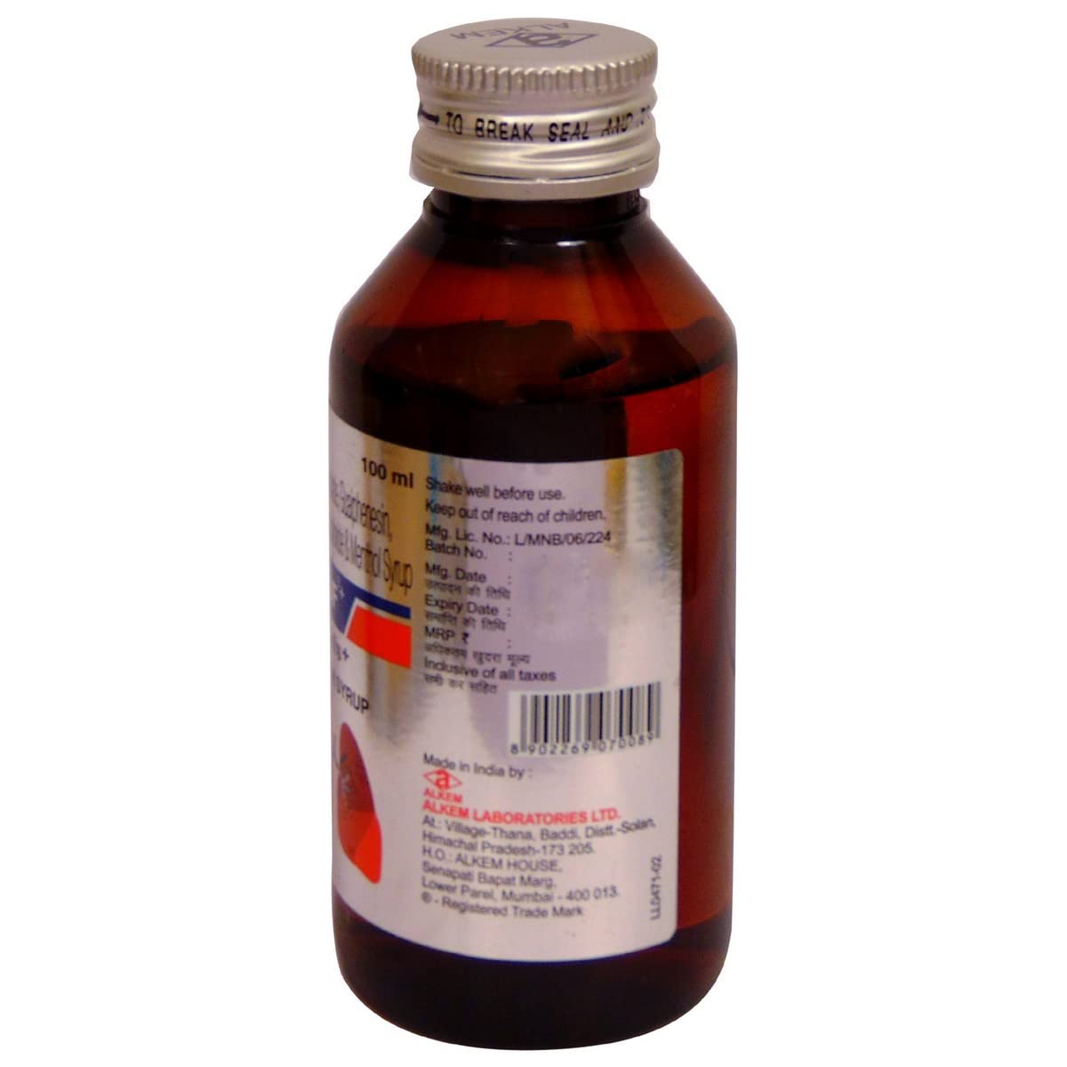 Alkof - Bottle of 100 ml Cough Syrup