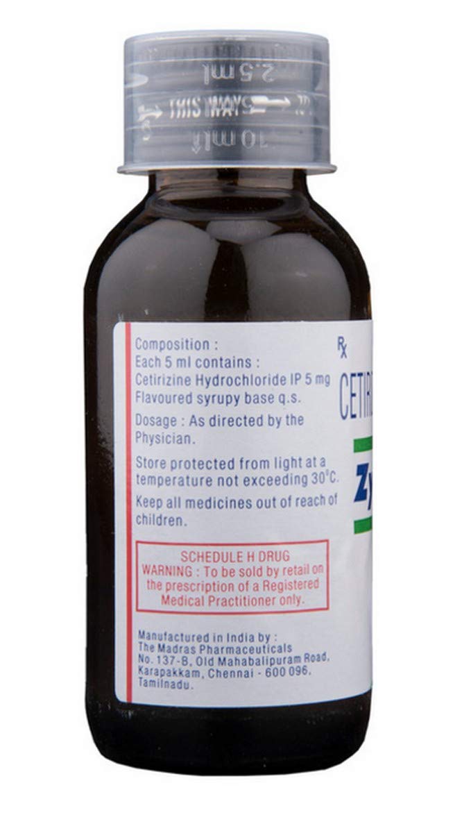 Zyncet - Bottle of 60 ml Syrup