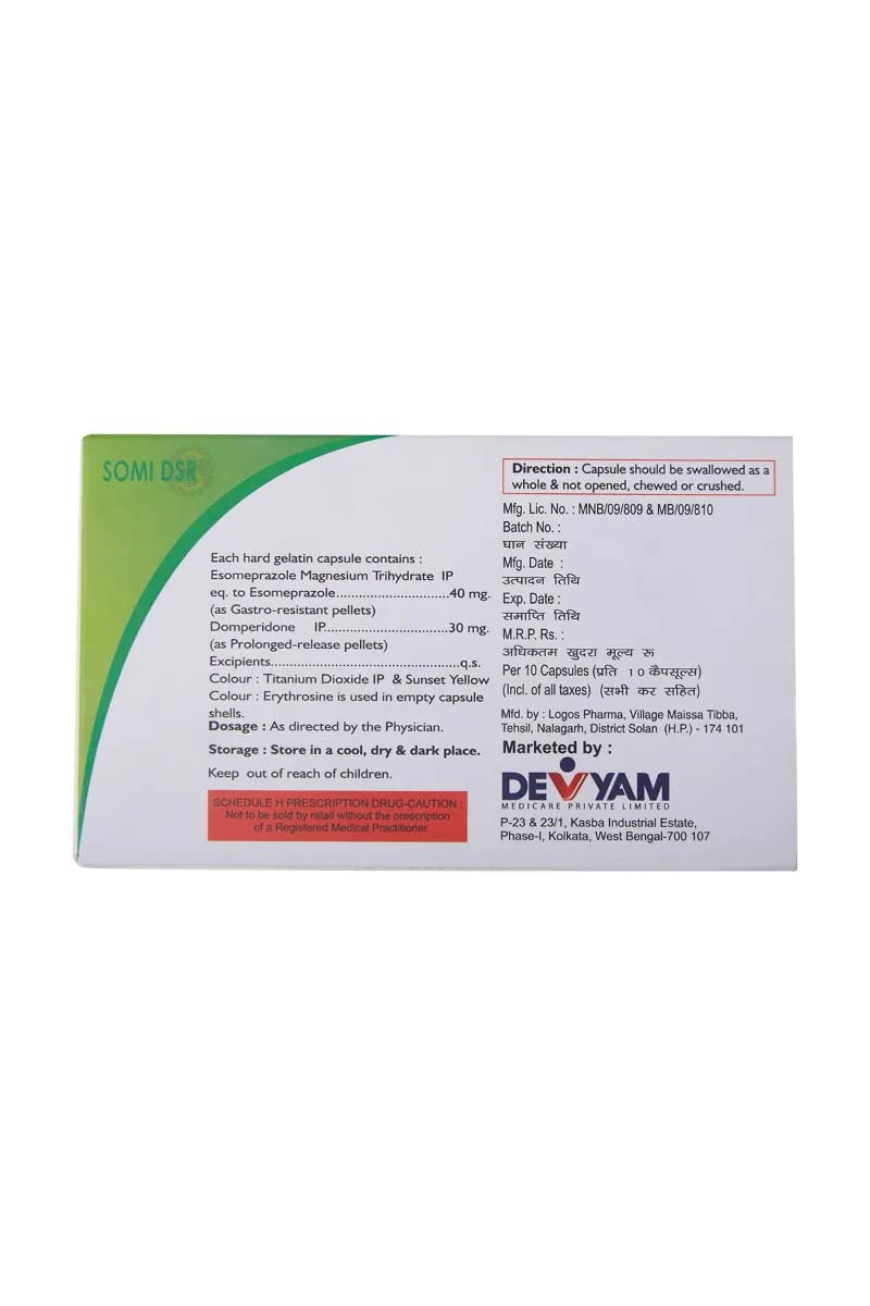 Somi DSR - Strip of 10 Capsules