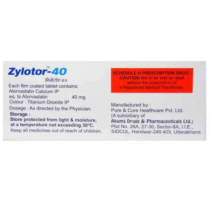 Zylotor-40 - Strip of 10 Tablets