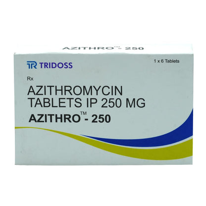 AZITHRO-250 - Strip of 6 Tablets