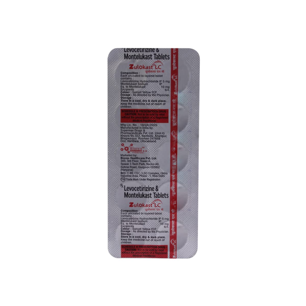 Zulokast LC - Strip of 10 Tablets