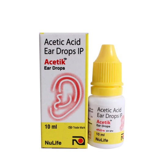 Acetik 2% W/V - Bottle of 10 ml Ear Drops