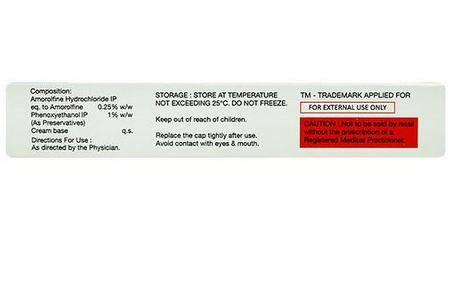 AMROLFUNG 0.25% W/W - Tube of 30 gm Cream