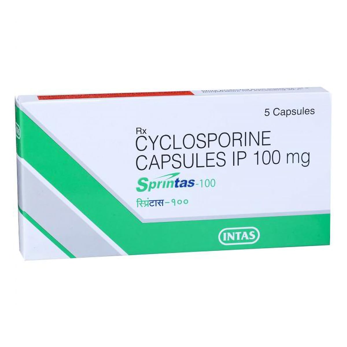 Sprintas-100mg - Strip of 5 Softgel Capsules