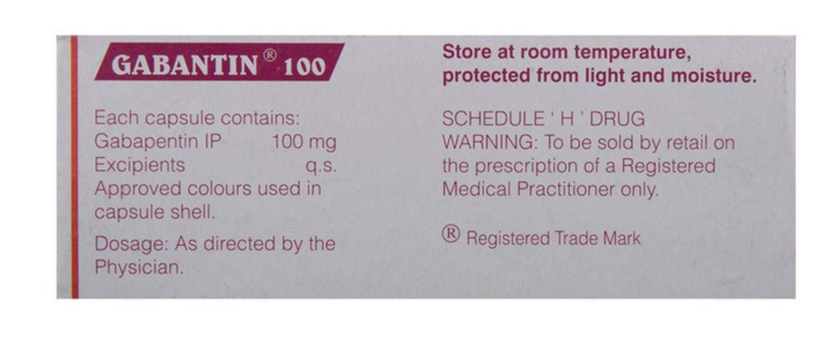 Gabantin 100 - Strip of 10 Capsules