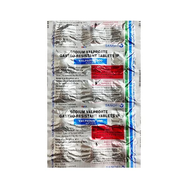 Valparin Alkalets 500 - Strip of 15 Tablets