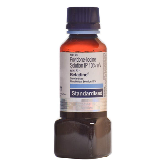 Betadine 10% w/v - Bottle of 100 ml Standerdised Microbial Solution