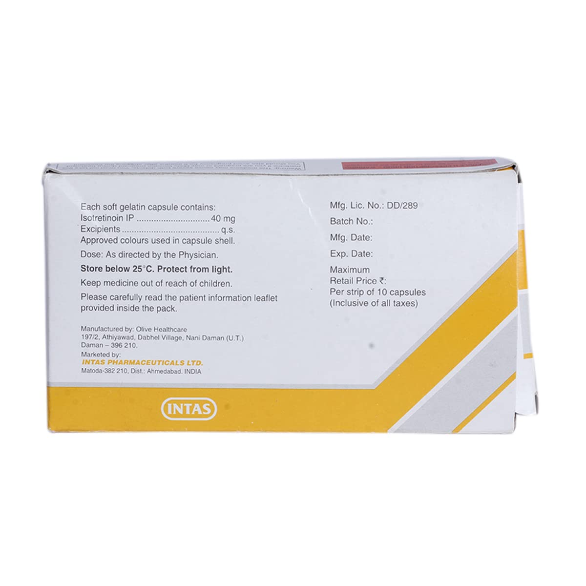 Tretiva 40 - Strip of 10 Capsules