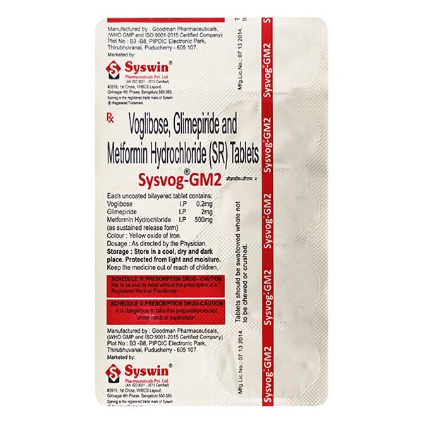 Sysvog GM 2 mg - Strip of 10 Tablets