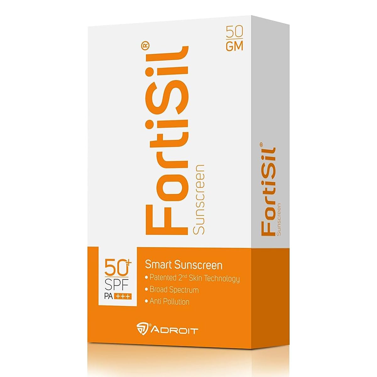 Fortisil Spf 50+ Pa+++ - Tube of 50g Sunscreen Gel