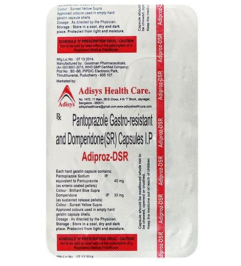 ADIPROZ-DSR - Strip of 10 Capsules