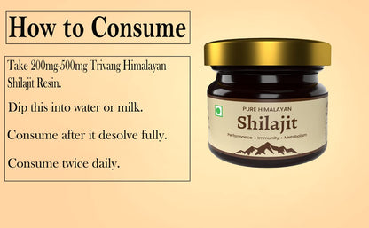 VedriSi Trivang Pure Original Himalayan Shilajit/Shilajeet Resin 100% Natural Resin 20G Pack Of 1