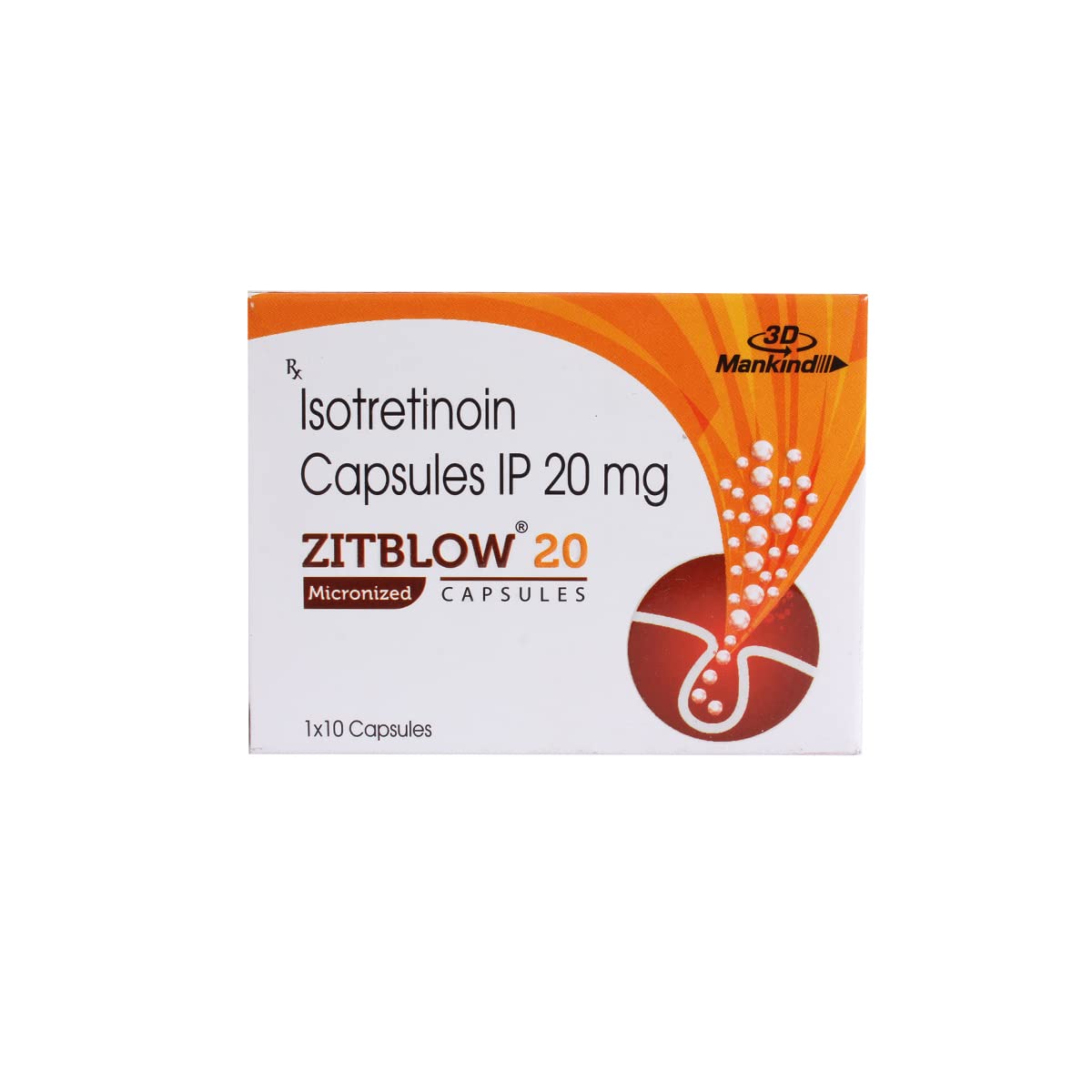 Zitblow 20MG - Strip of 10 Capsules