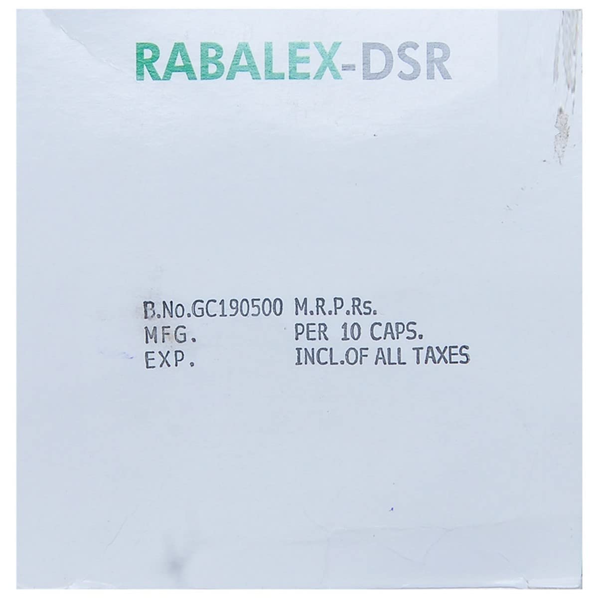 RABALEX-DSR - Strip of 10 Capsules