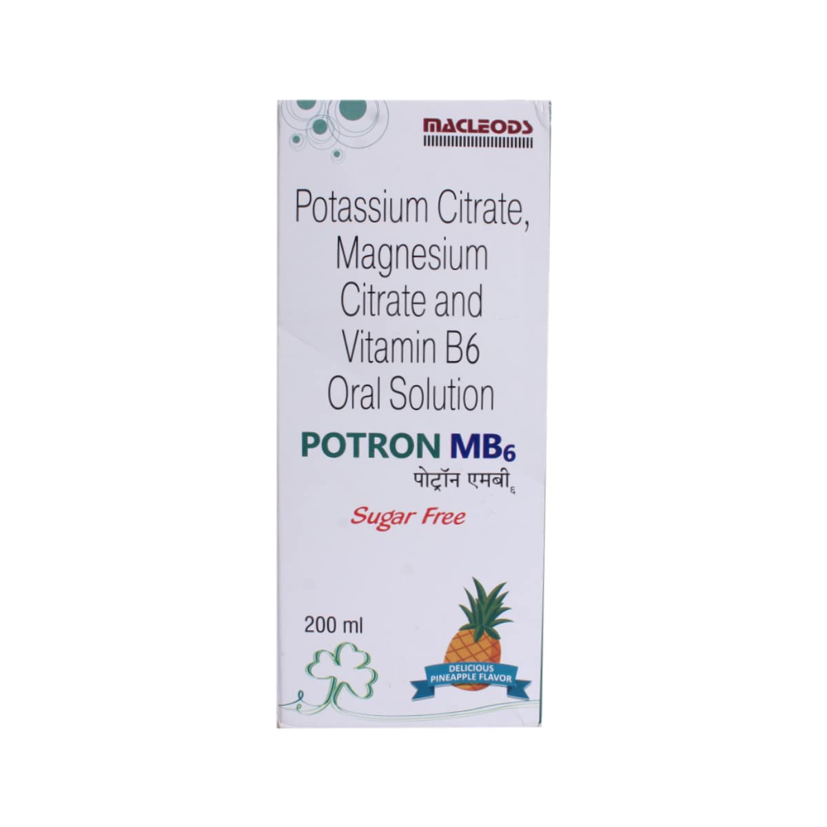 POTRON MB6 S/F PINEAPPLE FLAVOUR - Bottle of 200ml Solution