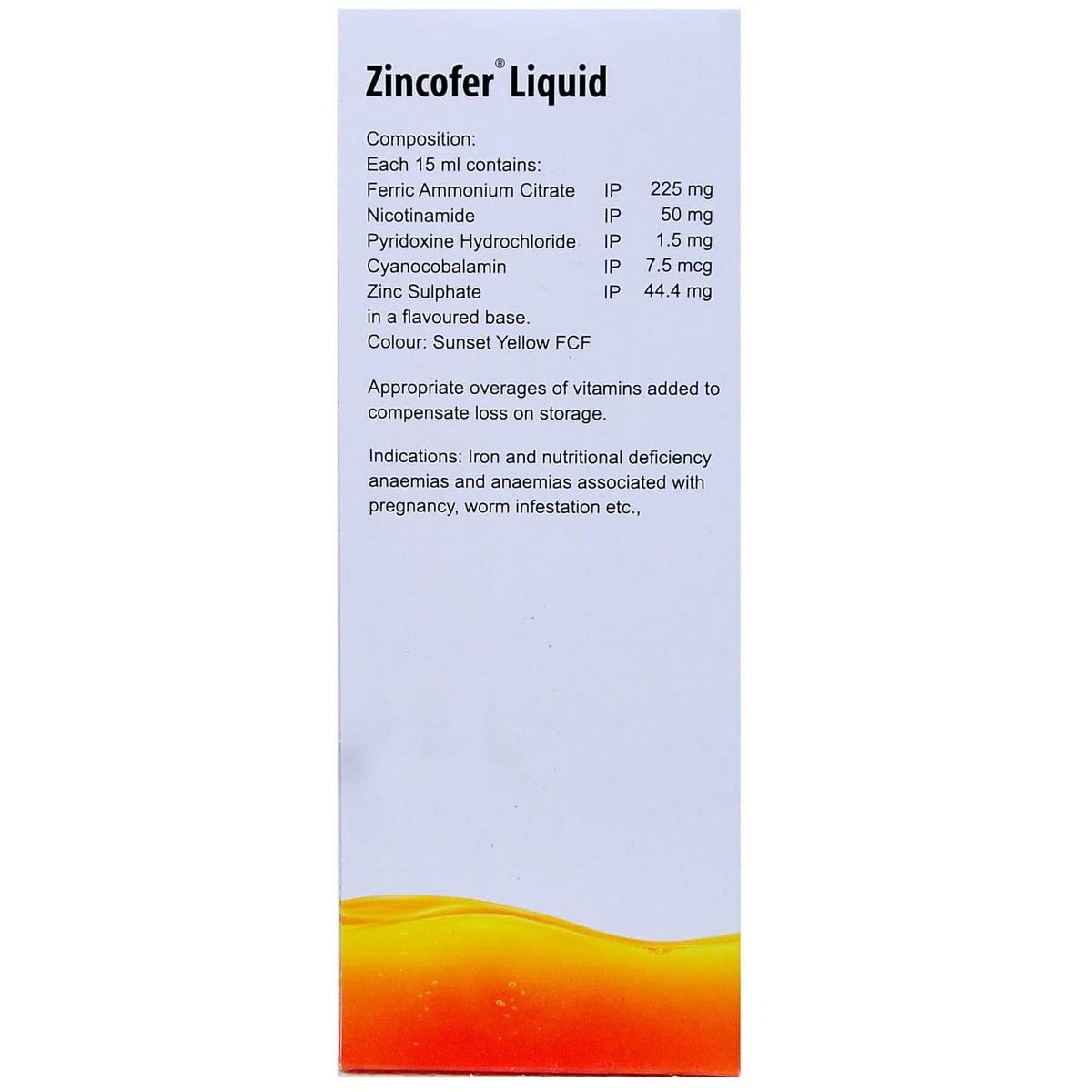 Zincofer - Bottle of 200 ml Syrup