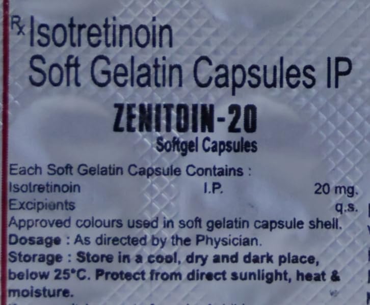 Zenitoin - 20Mg Softgel - Strip of 10 Capsules