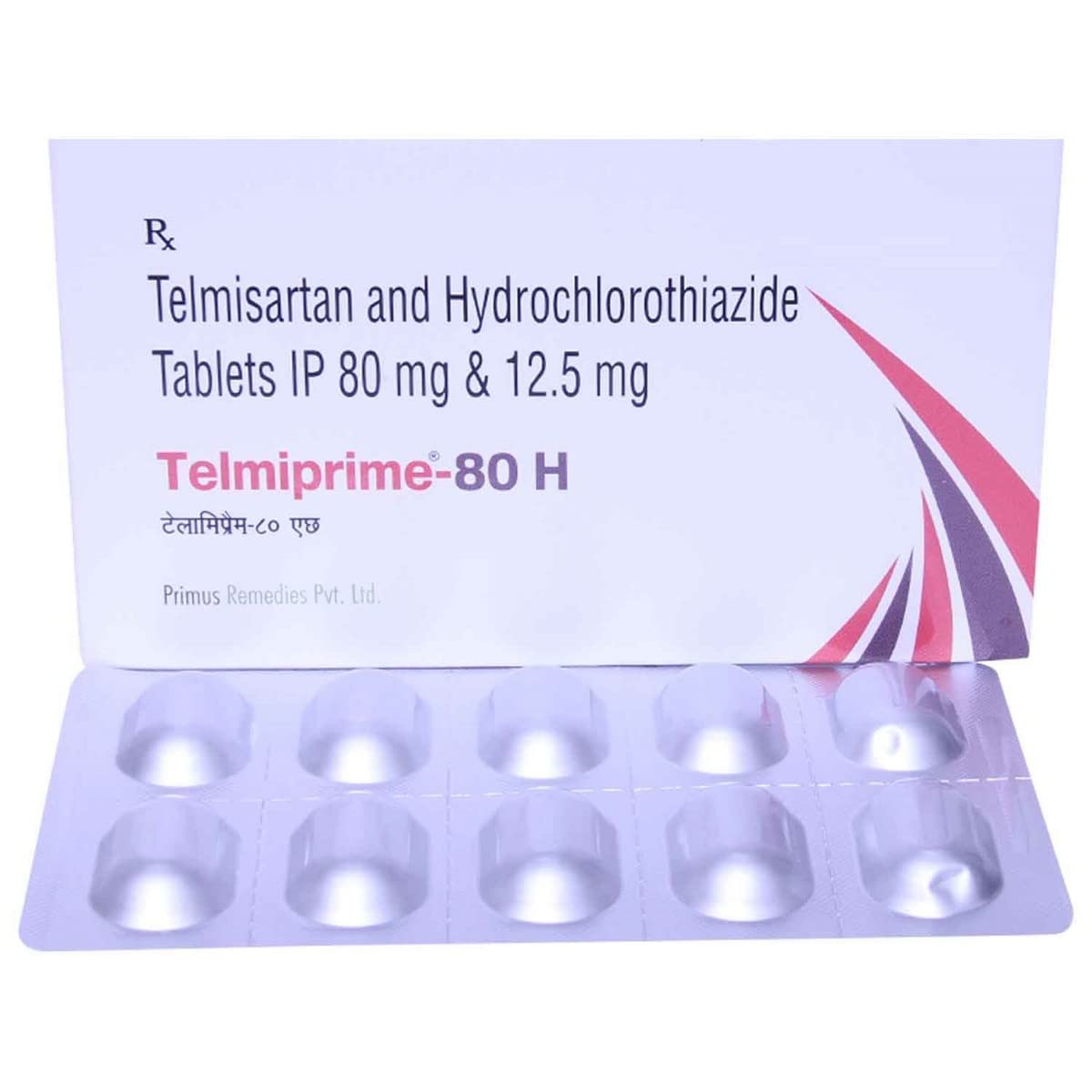 Telmiprime-80 H - Strip of 10 Tablets